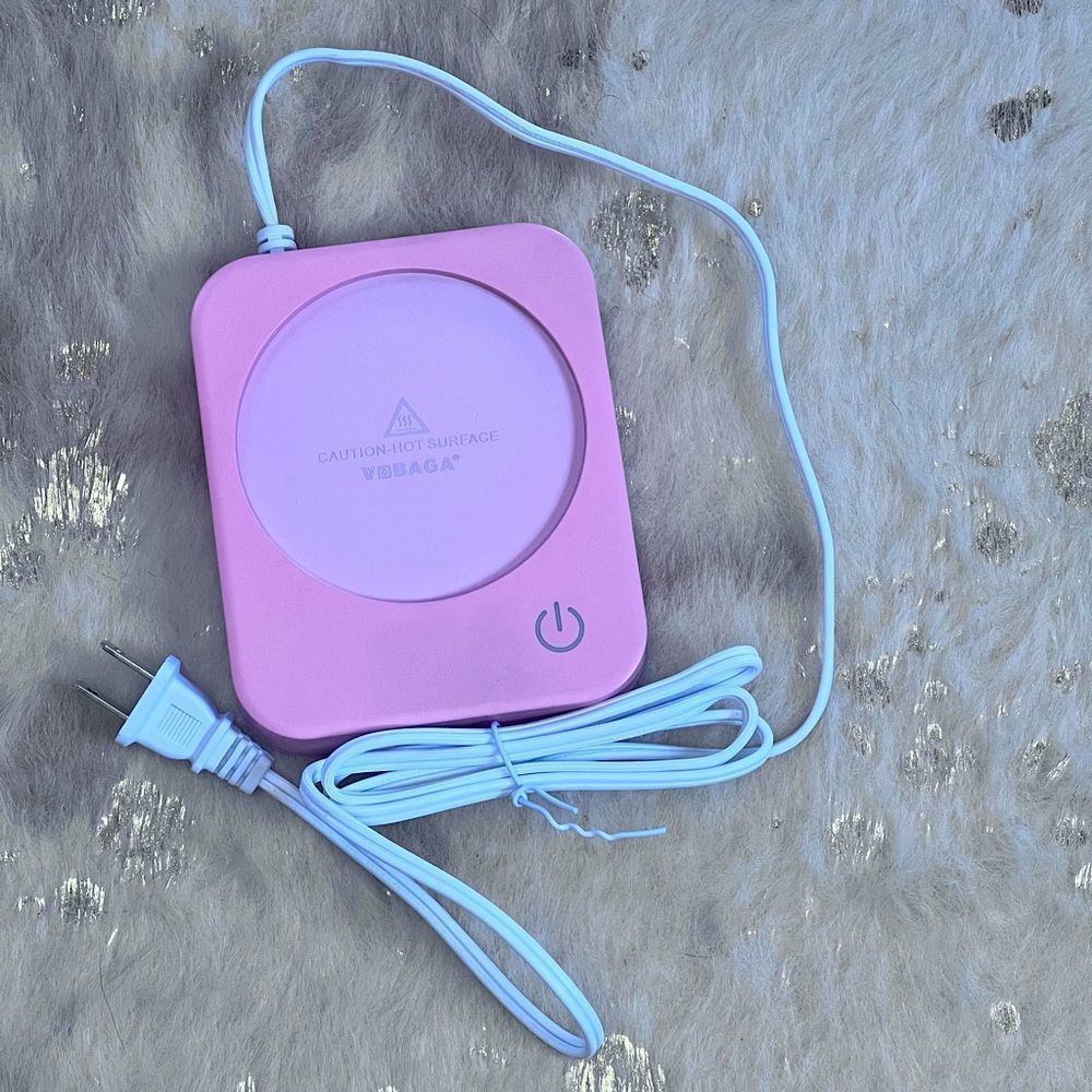 Pink Electric Mug Warmer with Three Heat Settings!☕️💗